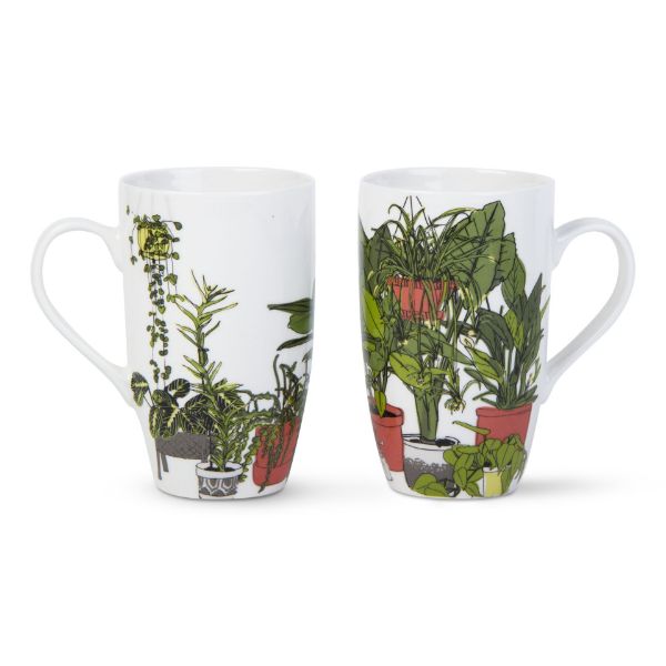 Picture of kind of a lot of plants in here tall mug - green, multi