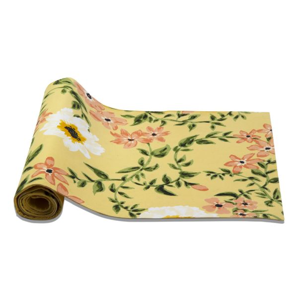 Picture of bee floral runner - yellow