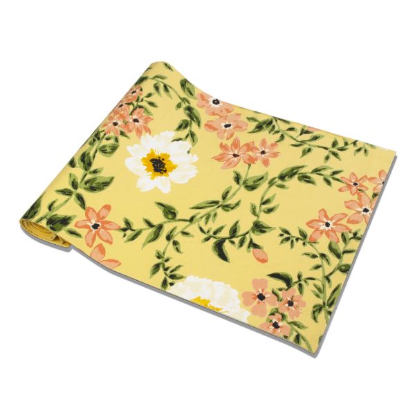 Picture of bee floral runner - yellow