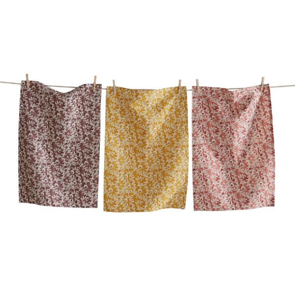 Picture of waterlily dishtowel assortment of 4 - multi