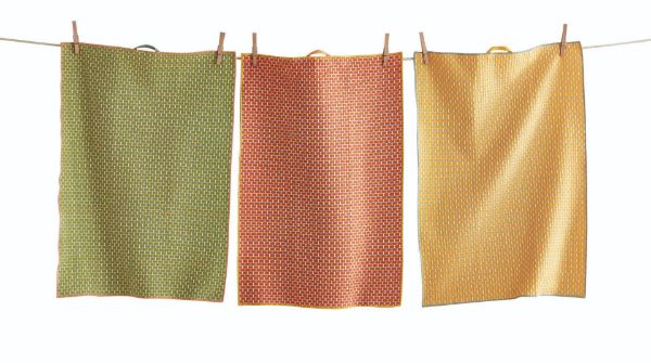 Picture of honeycomb dishtowel set of 3 - multi