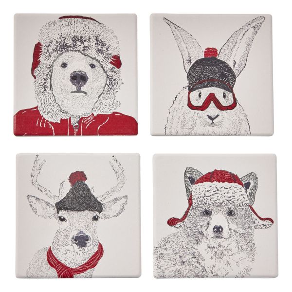 Picture of spirit animals coaster assortment of 4 - multi