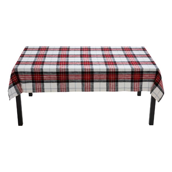 Picture of lodge plaid tablecloth - multi