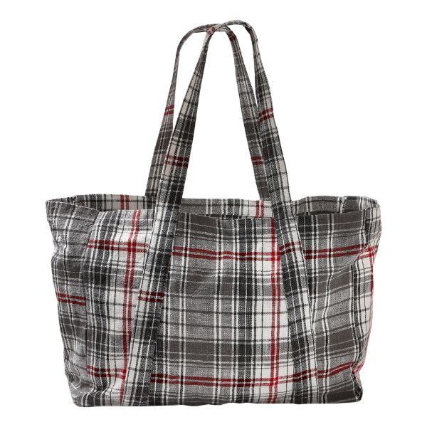 Picture of lodge plaid tote - multi