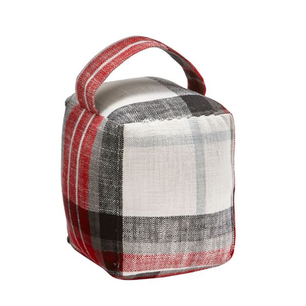 Picture of lodge plaid door stop - multi