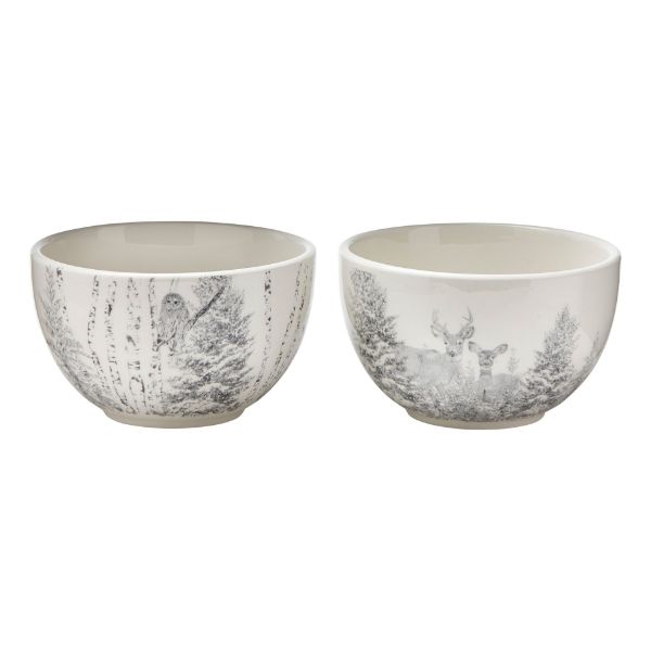 Picture of winter sketches bowl assortment of 2 - multi