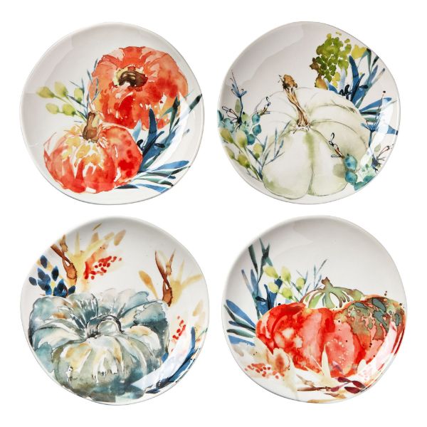 Picture of autumn botan appetizer plate assortment of 4 - multi