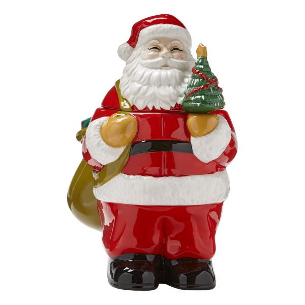 Picture of vintage santa cookie jar - multi