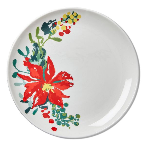 Picture of poinsettia appetizer plate - multi