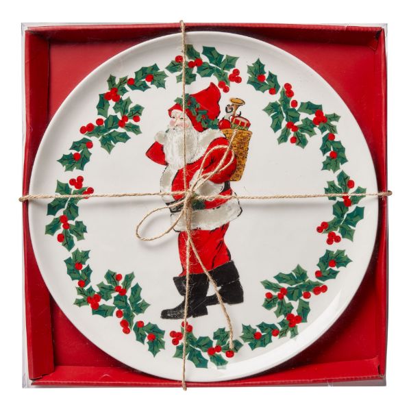 Picture of tis season santa cookies platter - multi