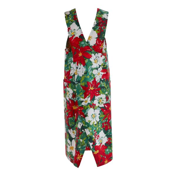 Picture of poinsettia pinafore apron - multi