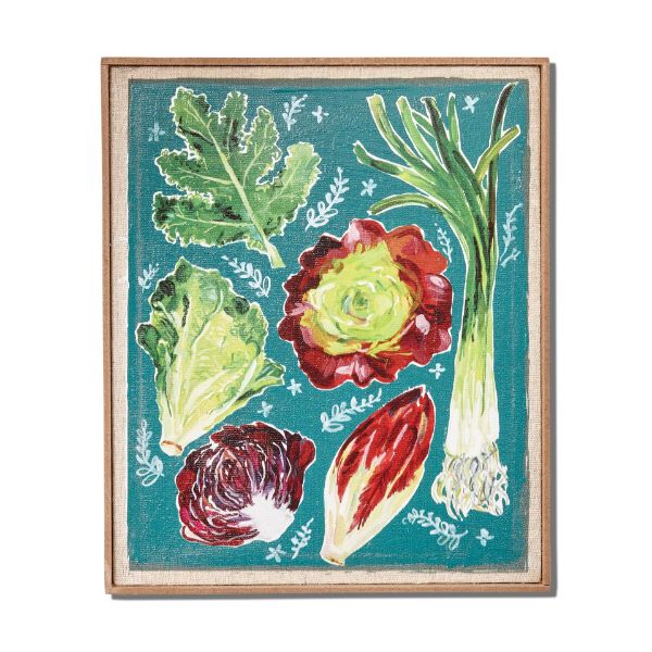 Picture of fresh lettuce wall art - multi