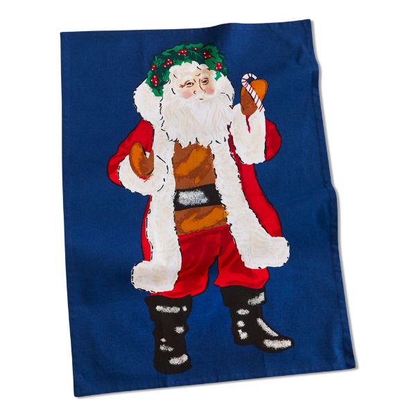 Picture of santa dishtowel assortment of 25 cdu - multi