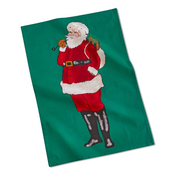 Picture of santa dishtowel assortment of 25 cdu - multi