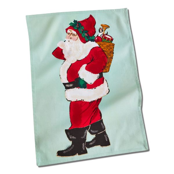 Picture of santa dishtowel assortment of 25 cdu - multi