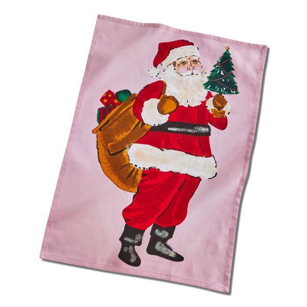 Picture of santa dishtowel assortment of 25 cdu - multi