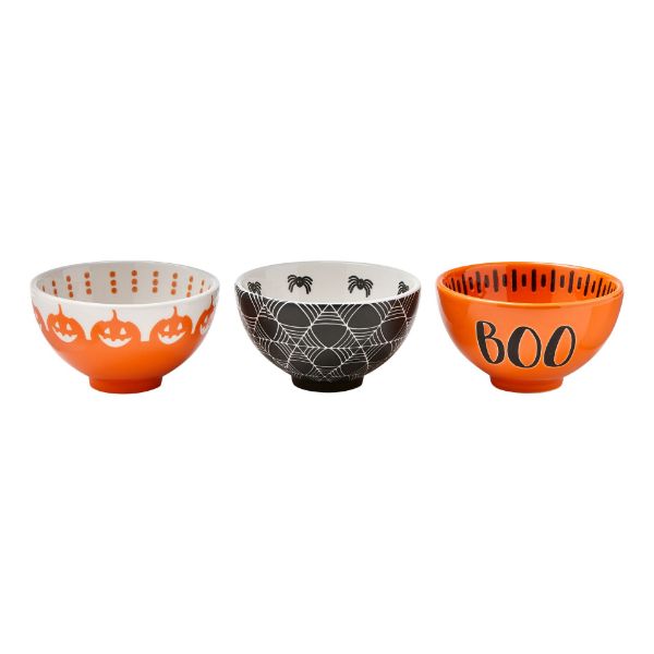 Picture of happy halloween bowl assortment of 3 - multi