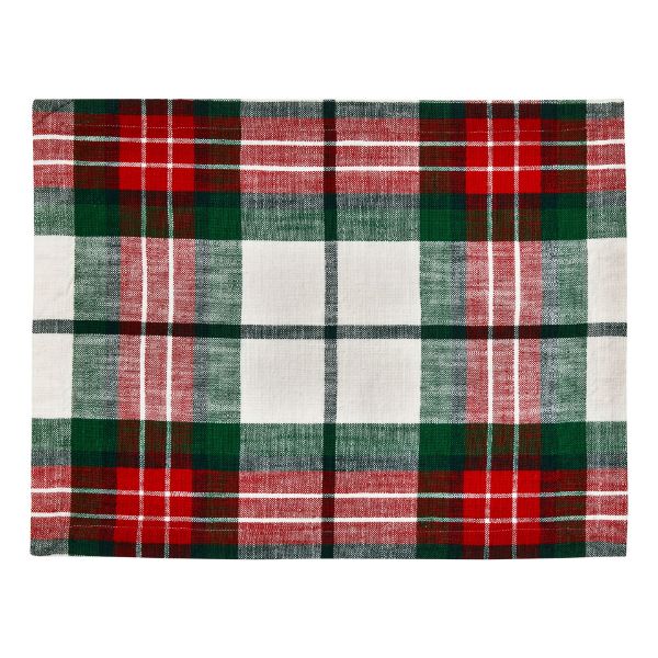 Picture of festive plaid placemat - multi