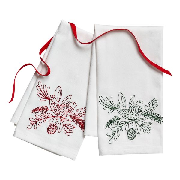 Picture of partridge guest towel set of 2 - multi