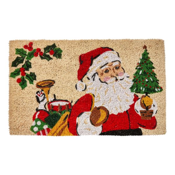 Picture of vintage santa coir mat - multi