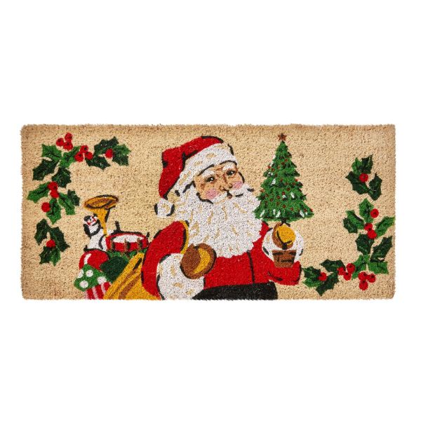 Picture of vintage santa estate coir mat - multi