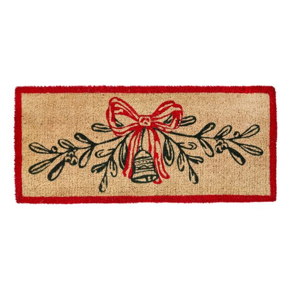 Picture of mistletoe & holly estate coir mat - multi