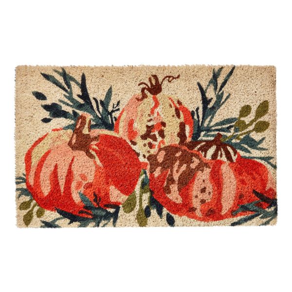 Picture of autumn pumpkin coir mat - harvest, multi