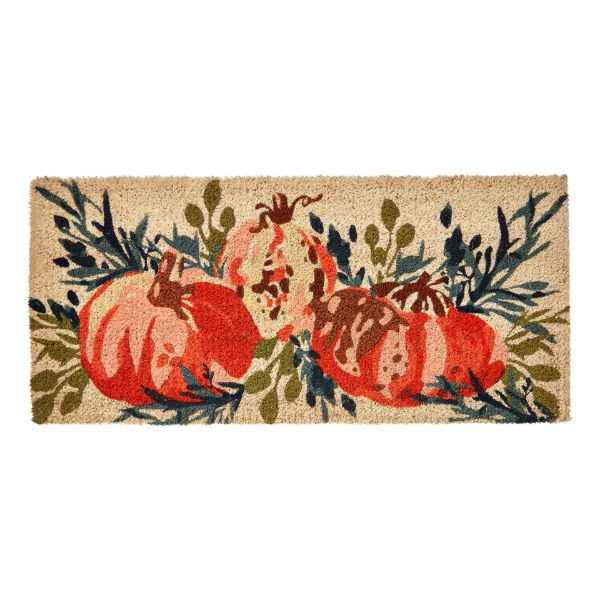 Picture of autumn pumpkin estate coir mat - harvest, multi