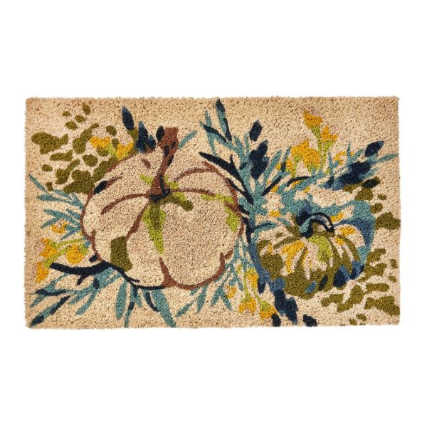 Picture of autumn pumpkin gourd coir mat - multi