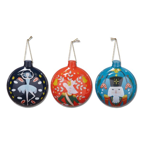 Picture of nutcracker ornament assortment of 3 - multi