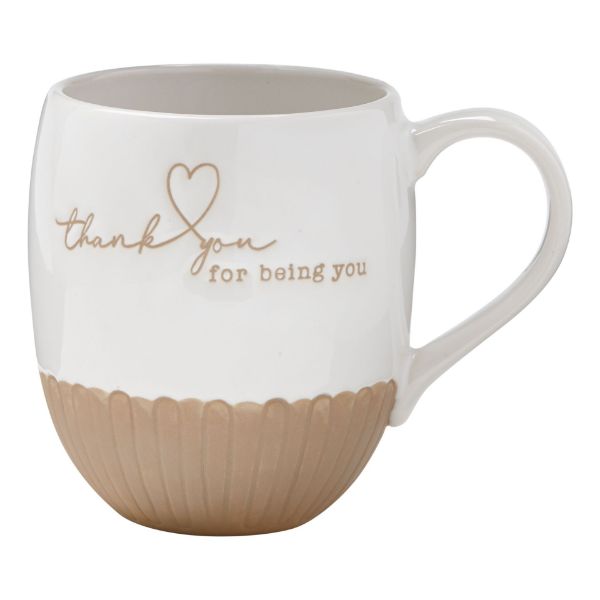 Picture of thank you for being you mug - white, multi