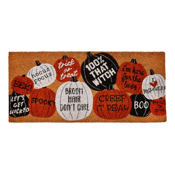 Picture of trick or treat estate rubber backed mat - multi