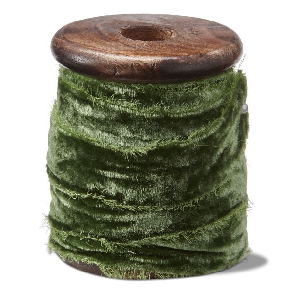 Picture of velvet ribbon spool 20mm/5yd - emerald