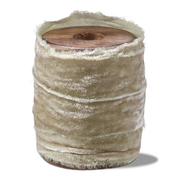 Picture of velvet ribbon spool 20mm/5yd - moss