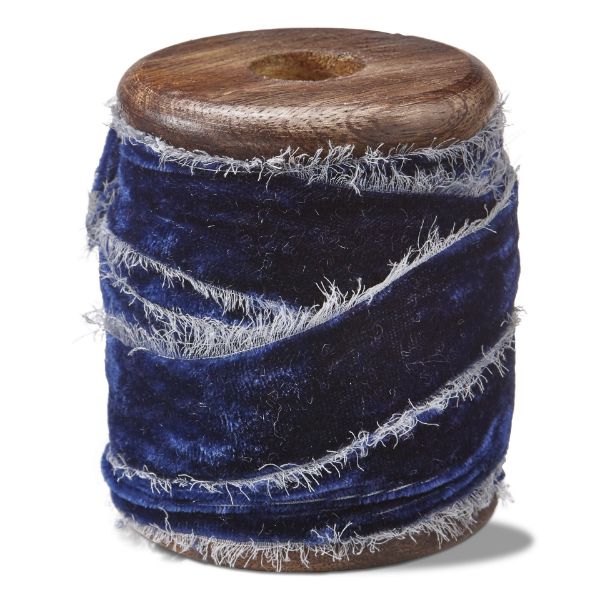 Picture of velvet ribbon spool 20mm/5yd - dark blue