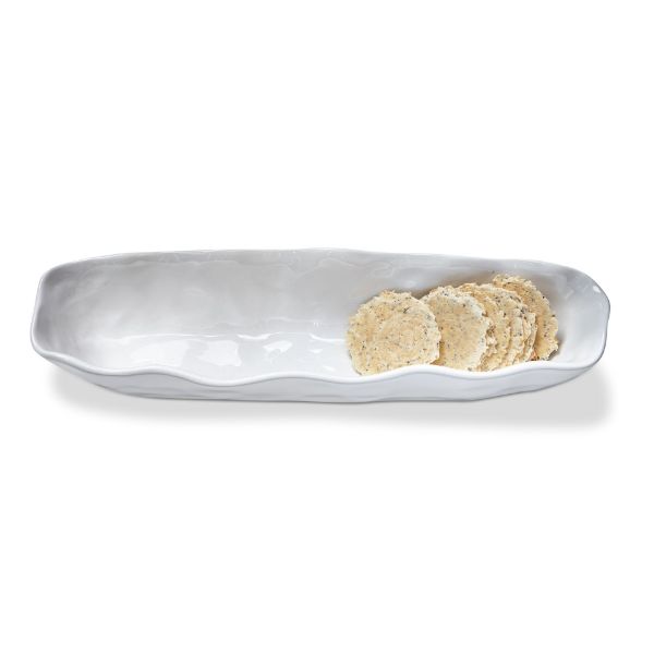 Picture of formoso oval cracker dish - white