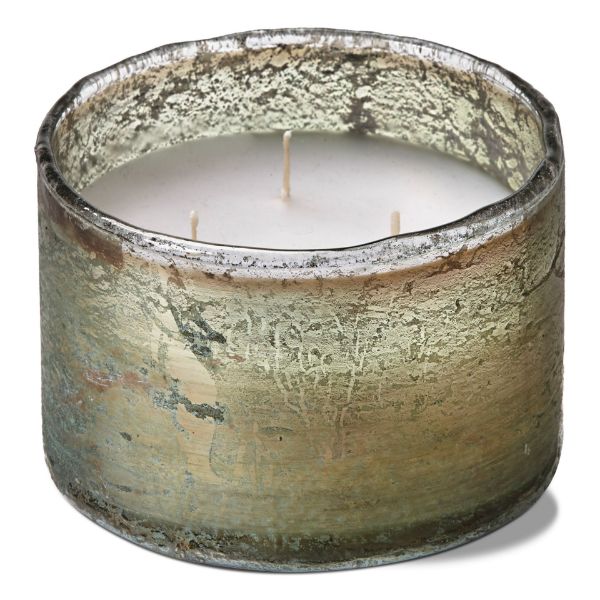 Picture of organic citro eucalyptus candle short - light green