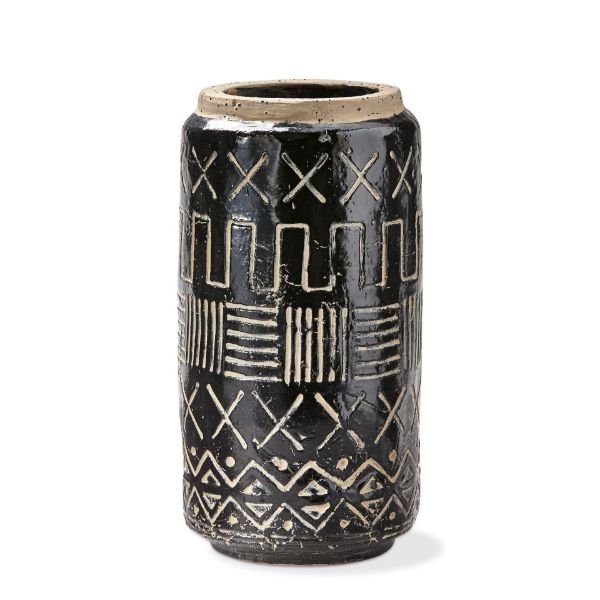 Picture of ondo vase tall - black, multi