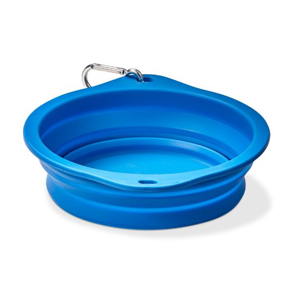 Picture of eat drink play collapsible pet bowl - blue