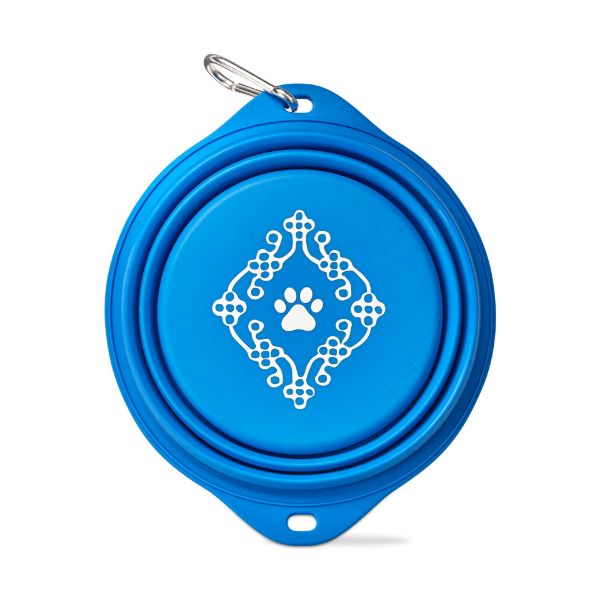 Picture of eat drink play collapsible pet bowl - blue