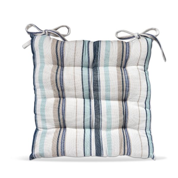 Picture of summer stripe seat cushion - blue, multi