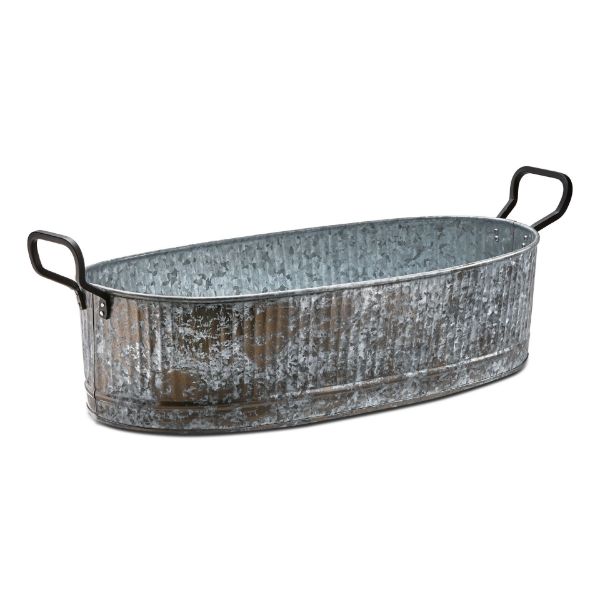 Picture of rustic gardenhouse tub - gray, multi