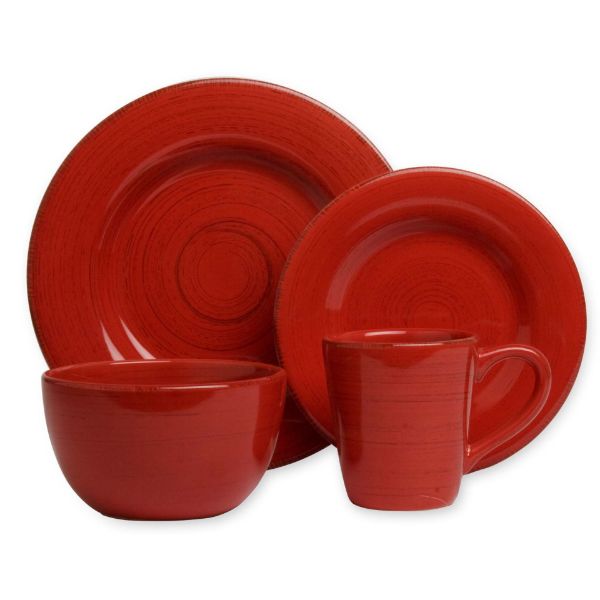 Picture of sonoma 16-pc dinnerware boxed set - red