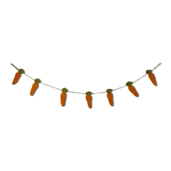 Picture of hippity hoppity carrot garland - orange, multi