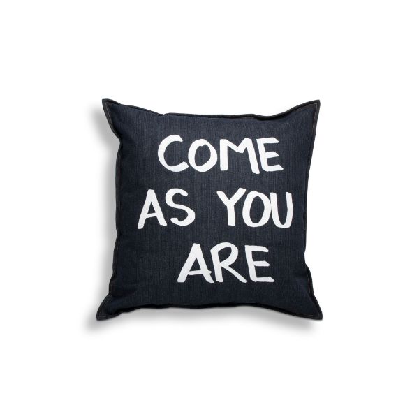 Picture of come as you are pillow - Blue Denim