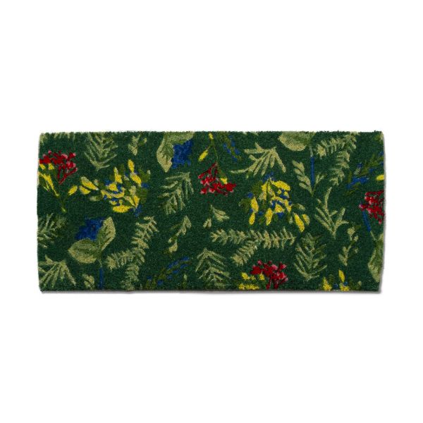 Picture of sprig estate coir mat - green, multi