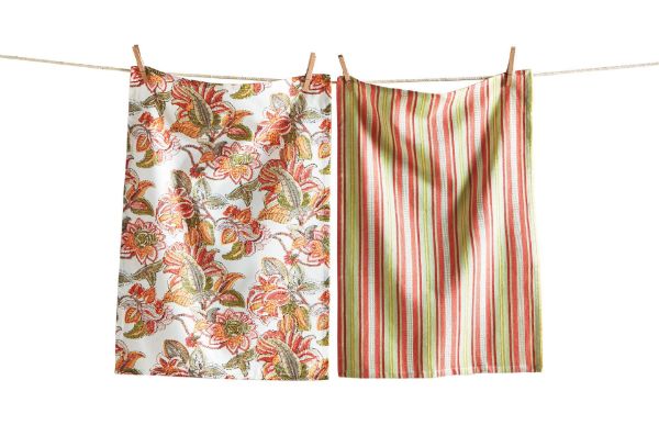 Picture of gathering dishtowel set of 2 - harvest, multi