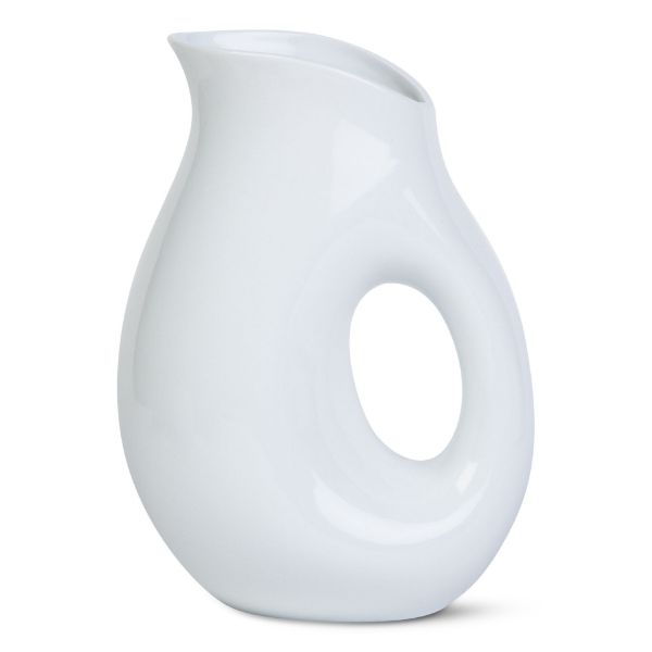 Picture of whiteware oval pitcher large - white