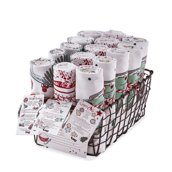 Picture of cookie recipe dishtowel assortment of 15 cdu - multi