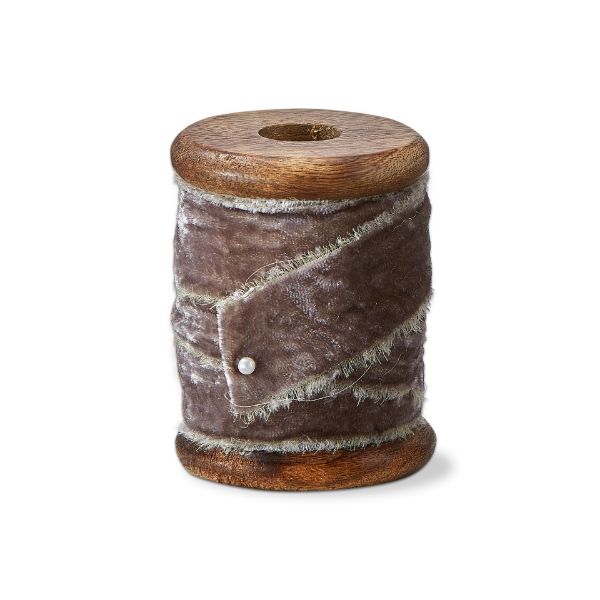 Picture of adorn velvet ribbon spool 20mm/5 yards - gray